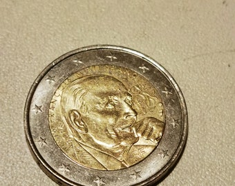 2 Euro coin France 2016, Francois Mitterrand
