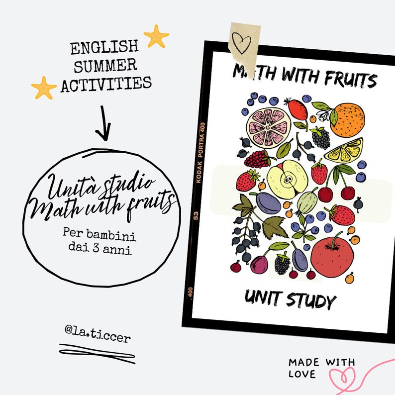 MATH WITH FRUITS Unit Study - Etsy
