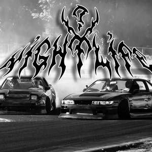 Windshield Banner nightlife - Gothic Style ? (Night, Decals, Stickers, Cars, JDM, Muscle)