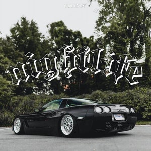 Windshield Banner nightlife - Curved V2    (Night, Decals, Stickers, Cars, JDM, Muscle)