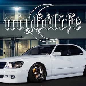 Windshield Banner nightlife Moon- (Night, Decals, Stickers, Cars, JDM)