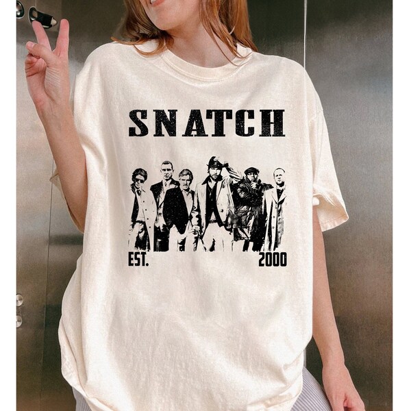 Snatch Shirt, Snatch T Shirt, Snatch Tee, Movie T-Shirt, Vintage Shirt, Midcentury Shirt, Retro Shirt, Minimalist Shirt, Gift For Him