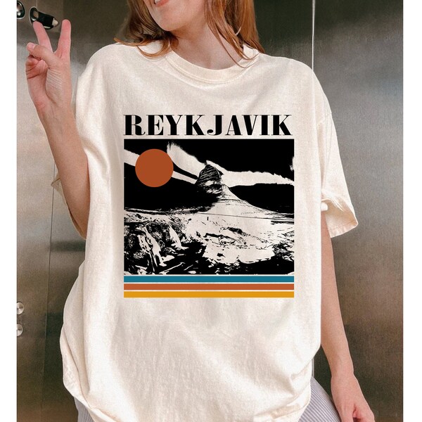 Reykjavik Shirt, Reykjavik T Shirt, Iceland Travel Shirt, Vintage Shirt, Retro Shirt, Travel Shirt, Vintage Travel Shirt, Minimalist Shirt