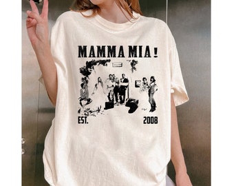 Mamma Mia Shirt, Mamma Mia T Shirt, Mamma Mia Tee,  Movie T-Shirt, Vintage Shirt, Midcentury Shirt, Gift For Him, Movie Tee, Retro Shirt