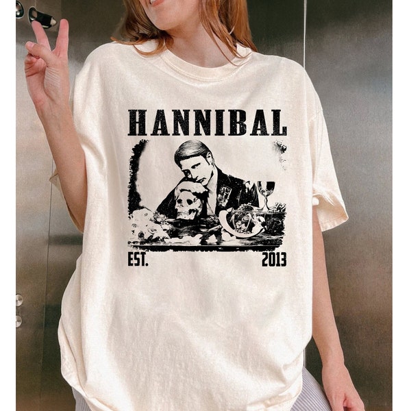 Hannibal Shirt, Hannibal T-Shirt, Hannibal-T-Shirt, TV-Serie T-Shirt, Film-T-Shirt, Vintage-Shirt, Midcentury Shirt, Geschenk für ihn, Film-T-Shirt
