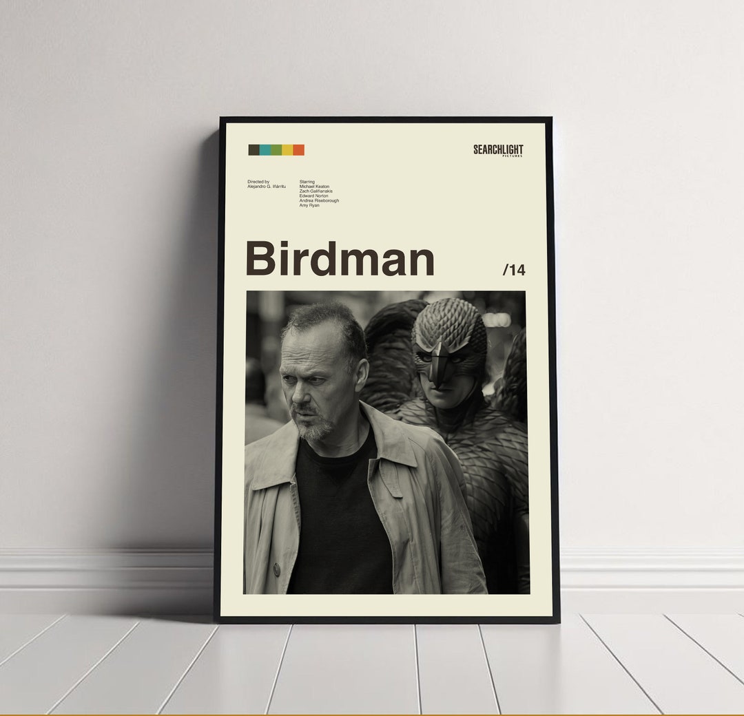 Birdman Poster, Alejandro G. Iñárritu, Birdman Print, Minimalist Poster ...