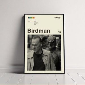 Birdman Poster, Alejandro G. Iñárritu, Birdman Print, Minimalist Poster ...