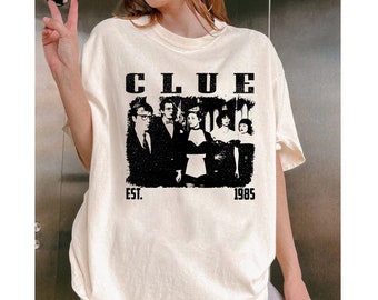 Clue Shirt, Clue T Shirt, Clue Tee, Clue Movie Shirt, Movie T-Shirt, Vintage Shirt, Midcentury Shirt, Retro Shirt, Minimalist Shirt