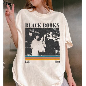 Black Books Shirt, Black Books T Shirt, TV Series T-Shirt, Movie T-Shirt, Vintage Shirt, Midcentury Shirt, Retro Shirt, Movie Tee