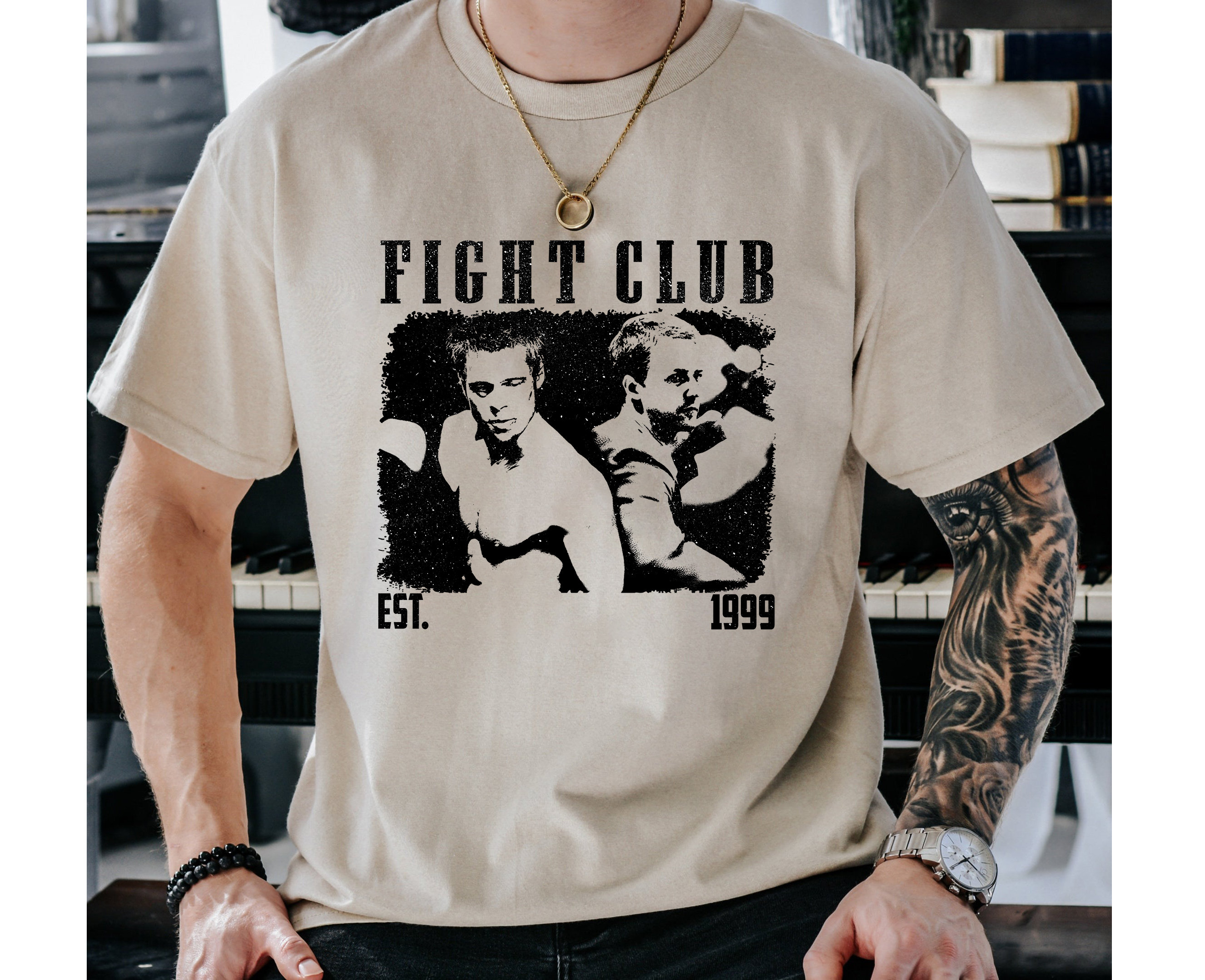 Fight Club Movie Tshirt, Retro Movie Graphic Tee, Gift for