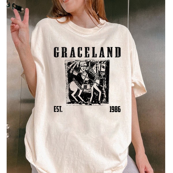 Graceland Shirt, Graceland T Shirt, Graceland Tee, Music Shirt, Album Cover Shirt, Vintage Shirt, Retro TShirt, Gift For Men, Minimalist Tee