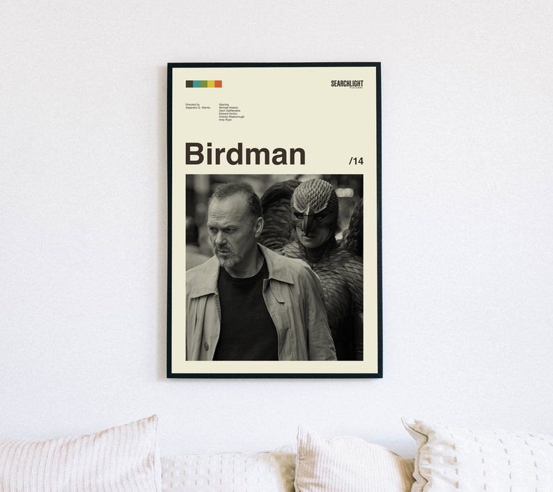 Birdman Poster, Alejandro G. Iñárritu, Birdman Print, Minimalist Poster ...