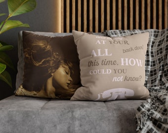 Taylor Swift Fearless CANVAS Square Pillowcase - Taylor Swift, Fearless, Bedding, Pillowcase