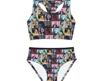 Taylor Swift Girls Two Piece Swimsuit, Taylor Swift, Girls Swimsuit, ERAs Tour, Apparel