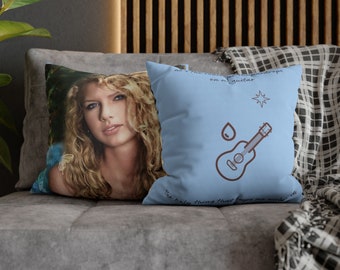 Taylor Swift Debut Album CANVAS Square Pillowcase - Taylor Swift, Debut Album, Bedding, Pillowcase