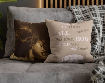 Taylor Swift Fearless Square POLYESTER Pillowcase - Taylor Swift, Fearless, Pillowcase