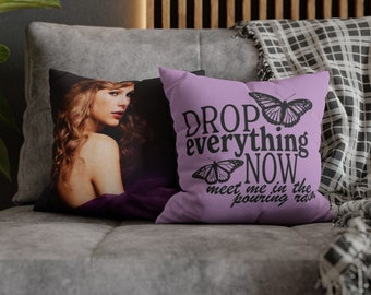 Taylor Swift Fearless Quadratischer POLYESTER-Kissenbezug – Taylor Swift, Fearless, Kissenbezug