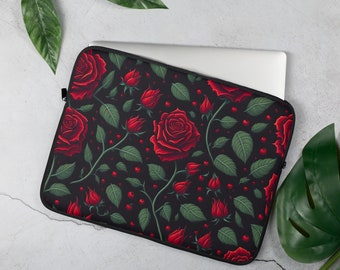 Rose Pattern Laptop Sleeve