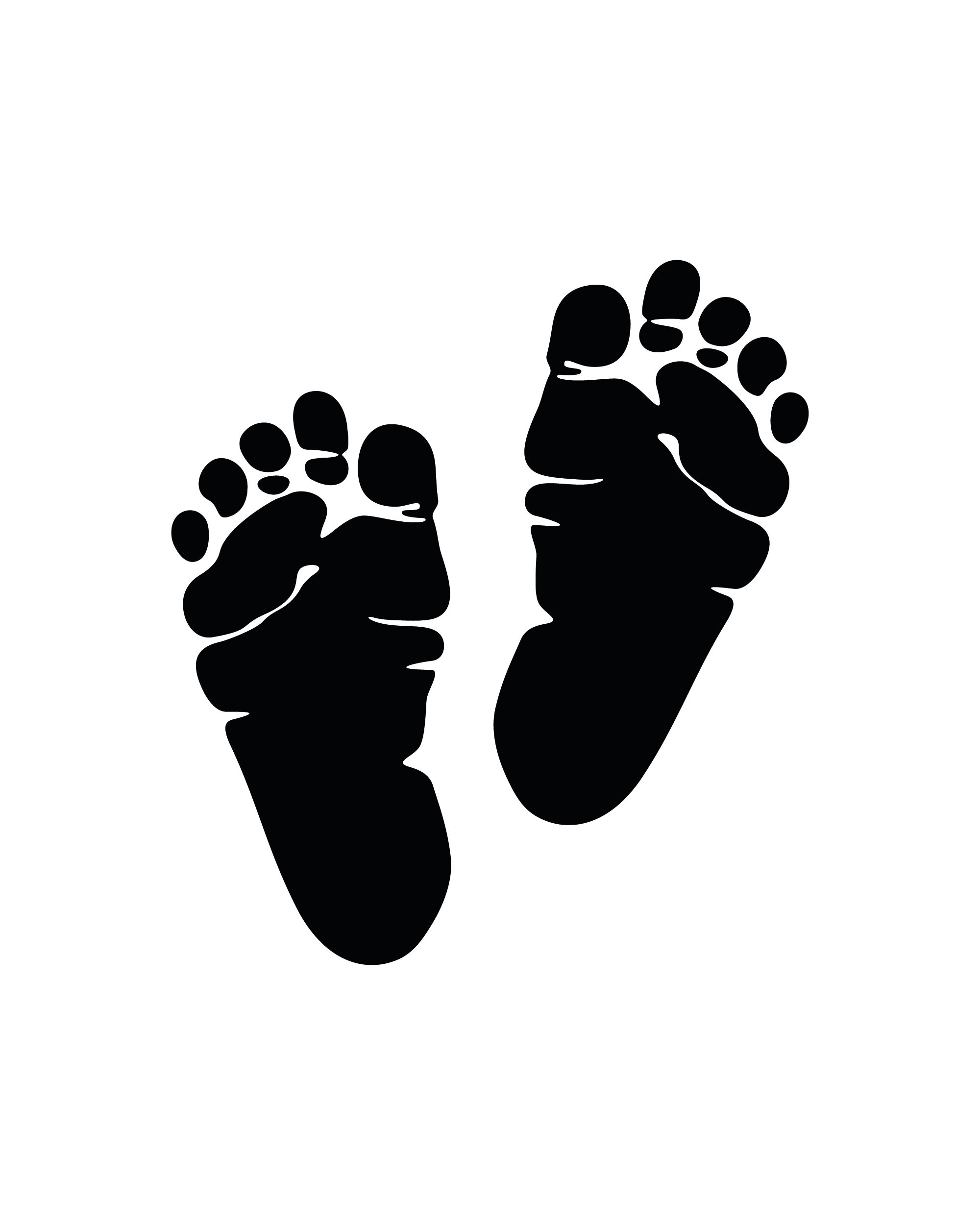 Baby Footprint, Baby Feet SVG Instant Download SVG, PNG, eps, dxf, jpg digital download