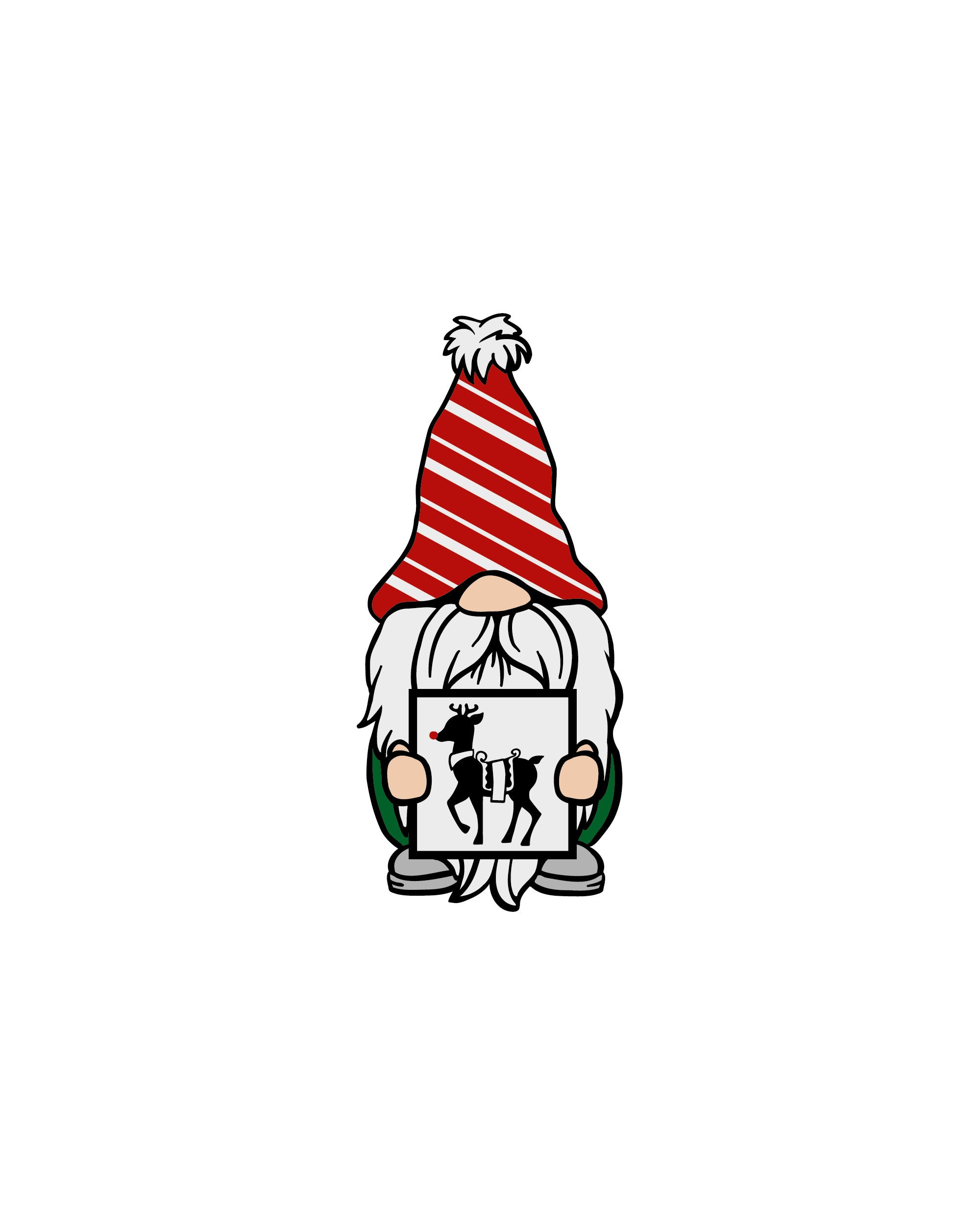 Santa Gnome SVG, Christmas Vector Illustration (digital Download) - Etsy