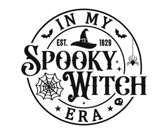 Spooky Witch Era PNG, Funny Halloween Shirt Design (Digital Download)