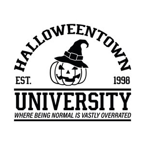 Halloweentown Est 1998 Sublimation Design, Retro Halloween Town University PNG, Halloweentown Group, Fall Halloween, Vintage Halloween