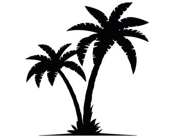 Palm Trees Instant Download SVG, PNG, EPS, dxf, jpg digital download