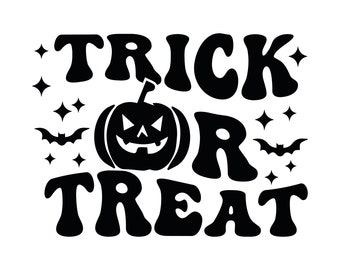 Trick or Treat SVG, Halloween Clipart Svg, Halloween Svg, Halloween Shirt, Halloween Pprint, Cricut, Silhouette Cut Files