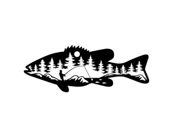 Fisherman SVG, Catching Fish Clipart, Fishing Cut File, Funny Dad SVG, Cricut Download, Father's Day Gift