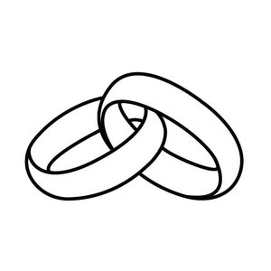 Marriage Rings Svg , Ring Svg, Wedding Svg, Clipart, Silhouette, Cricut, Engagement Ring SVG, Marriage Svg