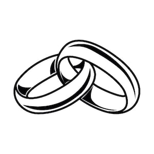 Marriage Rings Svg , Ring Svg, Wedding Svg, Clipart, Silhouette, Cricut, Engagement Ring SVG, Marriage Svg