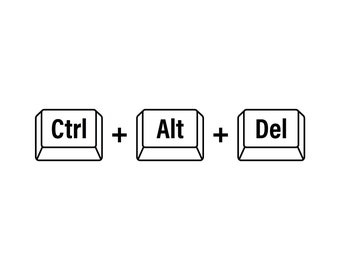 Ctrl Alt Del Svg File | Ctrl Alt Del Svg | Ctrl Alt Del Svg | Ctrl Svg | Png DXF Jpg Eps File for Cricut
