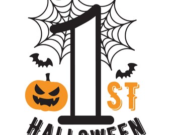 My First Halloween SVG, Baby Halloween Shirt (Digital Download)