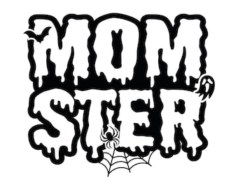 Momster Halloween SVG, Funny Mom Shirt Design (Digital Download)