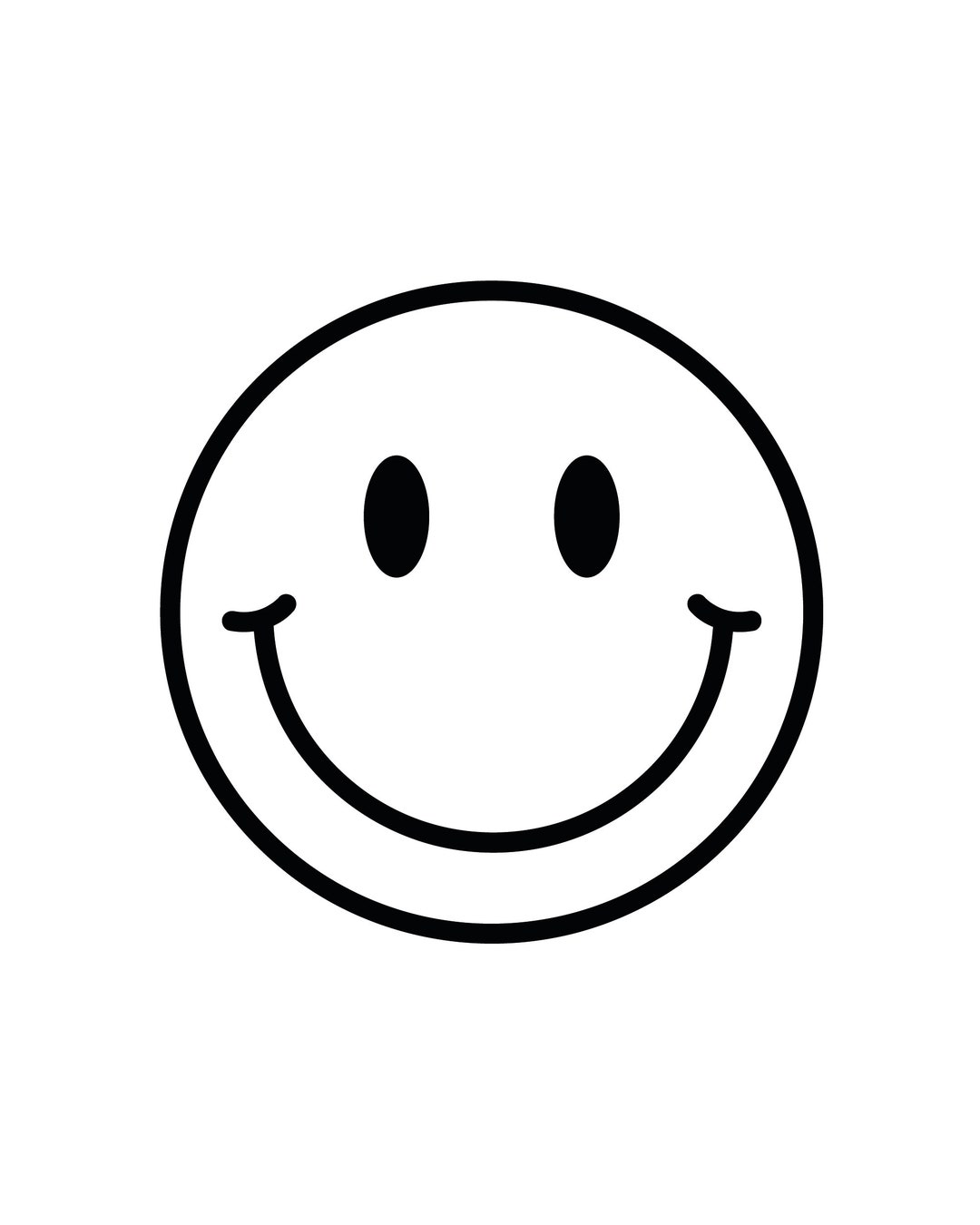 Smiley Face Svg Happy Face Clipart Digital Download Png Jpg Dxf Pdf 