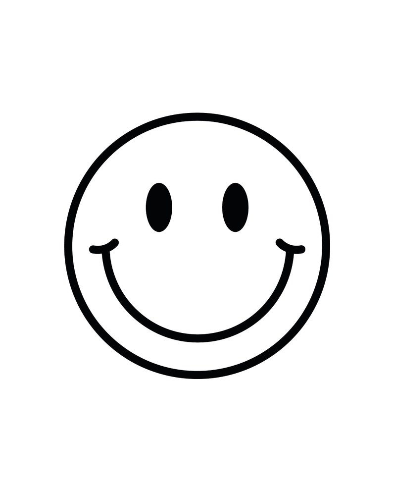 Smiley Gesicht Digitaler Download SVG PNG JPG dxf ai pdf Bild 1