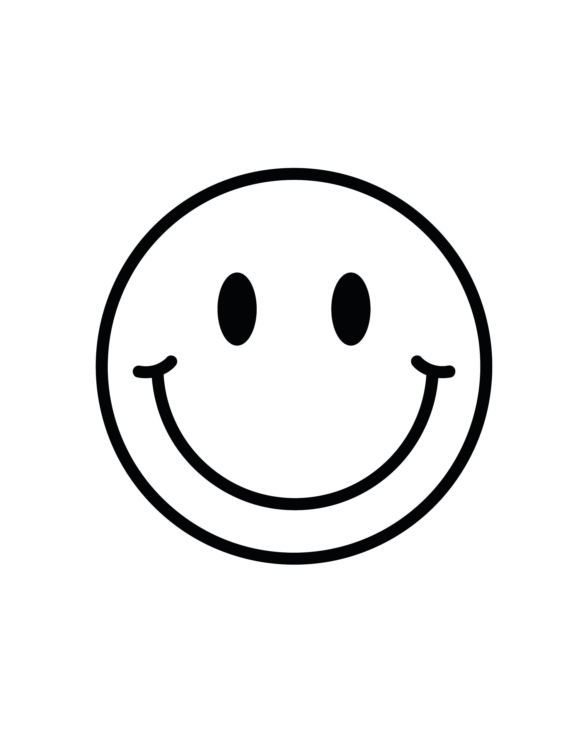 Smiley Face Digital Download SVG PNG JPG Dxf Ai Pdf 