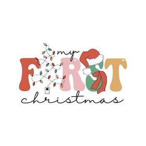 My First Christmas SVG, Christmas Onesie svg, Christmas SVG, Baby Christmas Shirt svg, Christmas Shirt, First Christmas svg, Cricut Cut File