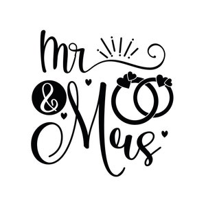 Mr and Mrs SVG, Instant Download SVG, PNG, eps, dxf, jpg digital download