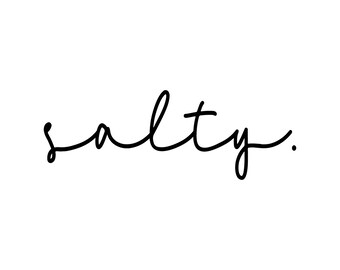 Salty Retro Summer Design, Beach SVG PNG (Digital Download)