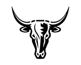 Texas Longhorn Head Instant Download SVG, PNG, EPS, dxf, jpg digital download
