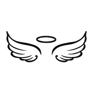 Angel Wings Instant Download SVG, PNG, EPS, Dxf, Jpg Digital Download ...