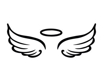 Angel Wings Svg, Spiritual Clipart, Instant Download Png Eps Dxf Jpg Cut Files