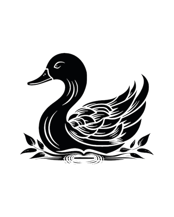 Canard Clipart Noir Et Blanc Volant Clipart De Canard Illustration