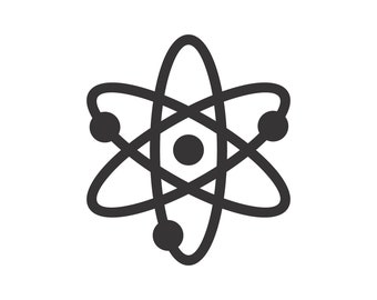 Arquivos de corte SVG de átomos | Clipart científico (Download digital)