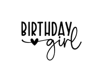 Birthday Girl SVG, Princess Shirt, Birthday Files (Digital Download)
