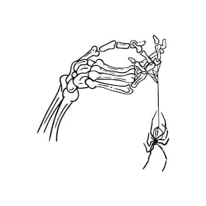 Skeleton Hand Spider Svg File | Heart Svg | Skeleton love Svg | Skeleton Svg | Png DXF Jpg Eps File for Cricut