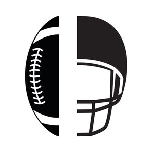 Descarga instantánea de casco de fútbol americano en formato digital SVG, PNG, EPS, dxf y jpg.