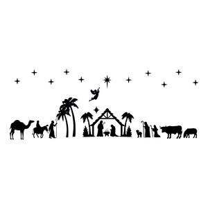 Nativity Scene SVG, Nativity SVG, PNG, eps, dxf, jpg instant digital download