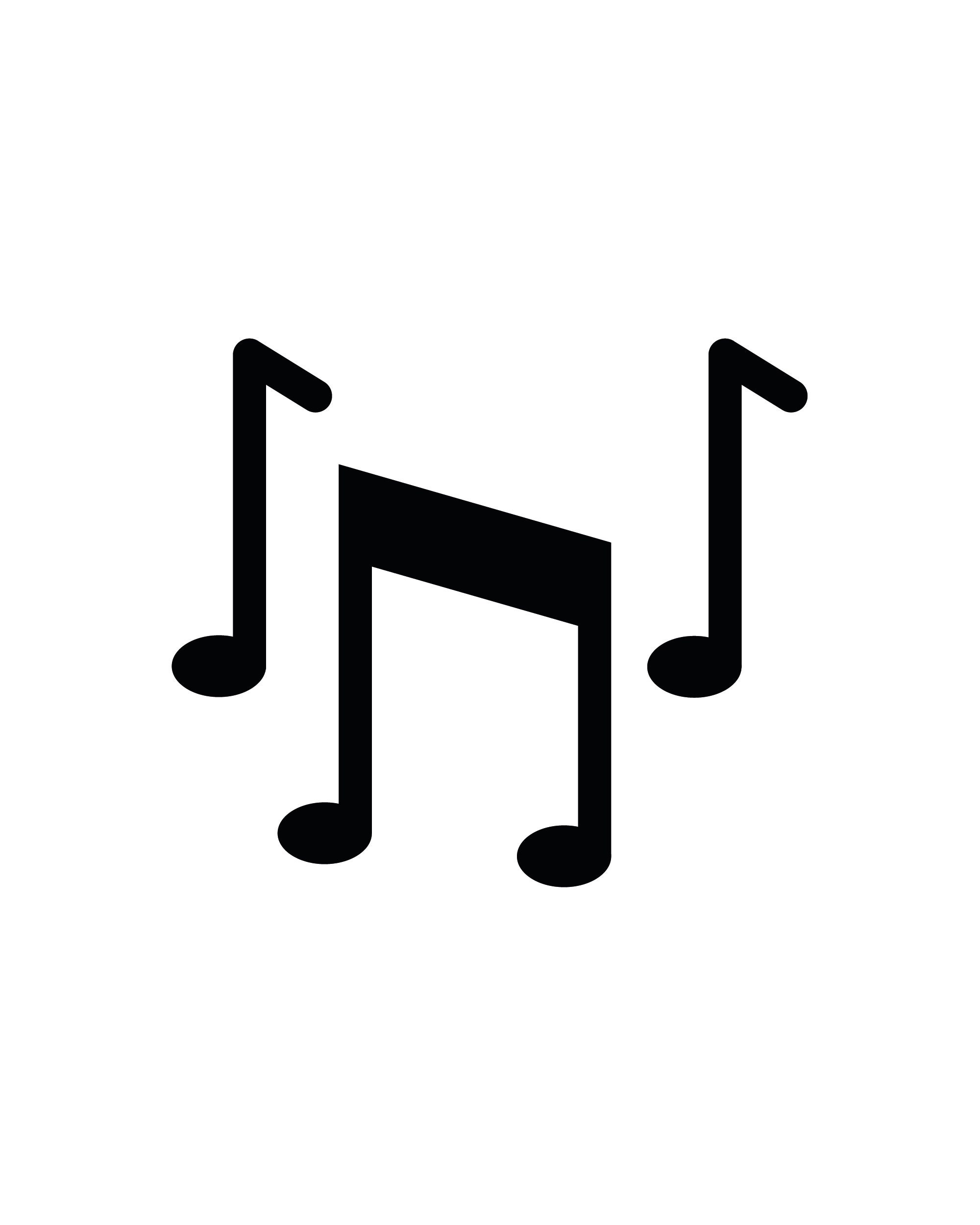 Musical Notes Instant Download SVG, PNG, EPS, Digital Download - Etsy